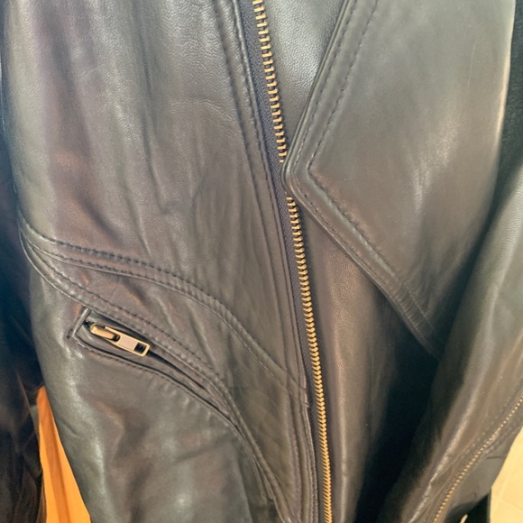 Wilson black leather motorcycle jacket - Picture 4 of 5